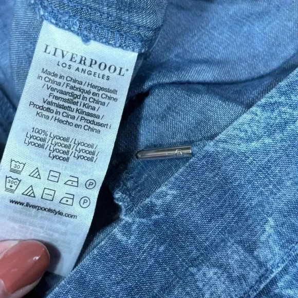 Liverpool Wide Leg Crop Trousers NWT - Picture 4 of 5